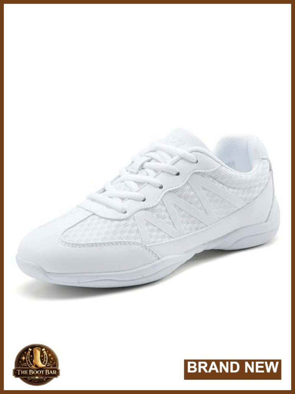Womens Cheer Dance Shoes Breathable Lightweight Lace-Up Athletic Sneakers